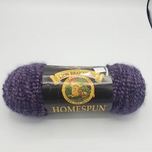 Lion Brand New Homespun Yarn GOTHIC #790-334 6 oz. Skein Acrylic Purple